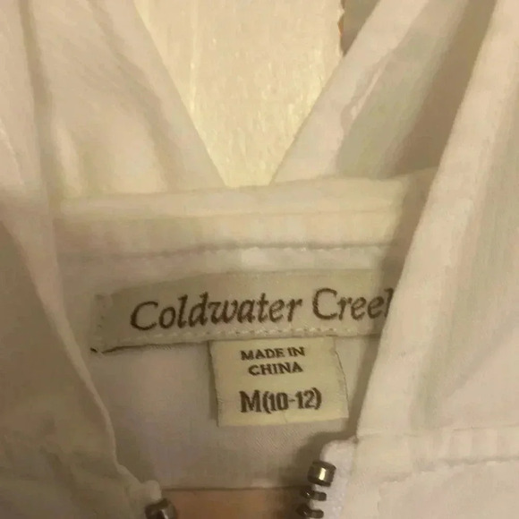 Coldwater Creek lightweight zippered coat with hood. - Picture 5 of 7